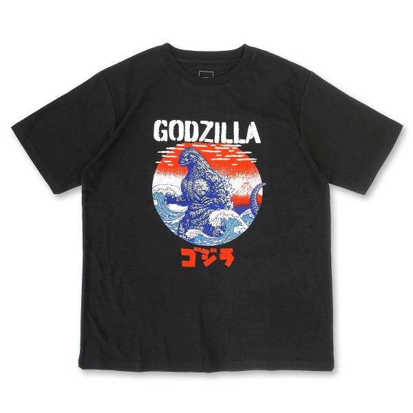 ファインプラス ゴジラ ポスタープリント Tシャツ(C柄(和柄)・サイズ：M) ／お届け：1〜2週間...