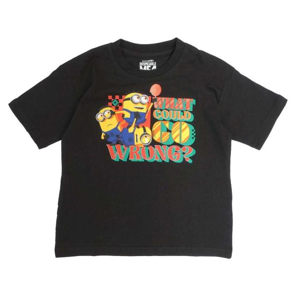 ファインプラス ミニオンズ KIDS DM4 ハチャメチャ Tシャツ(ブラック・サイズ：120) 返...
