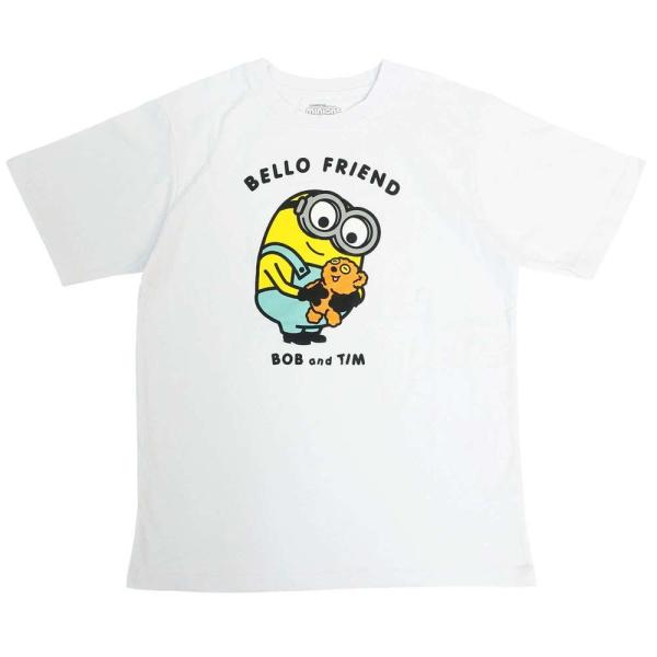 ファインプラス ミニオンズ BELLOFRIEND Tシャツ(ホワイト・サイズ：M)  返品種別A