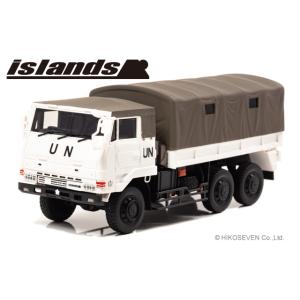 islands 1/ 43 陸上自衛隊 3・1/ 2t トラック (73式大型トラック SKW477 国連平和維持活動仕様)(IS430008)ミニカー 返品種別B｜joshin