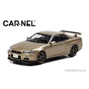 CAR-NEL 1/ 43 日産 スカイライン GT-R MspecII Nur (BNR34) 2002 Silica Brass(CN430201)ミニカー 返品種別B｜joshin