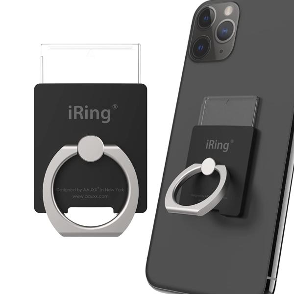 AAUXX ワイヤレス充電対応 フォトフレーム付 着脱式スマホリング 『iRing LINK2』(ブ...