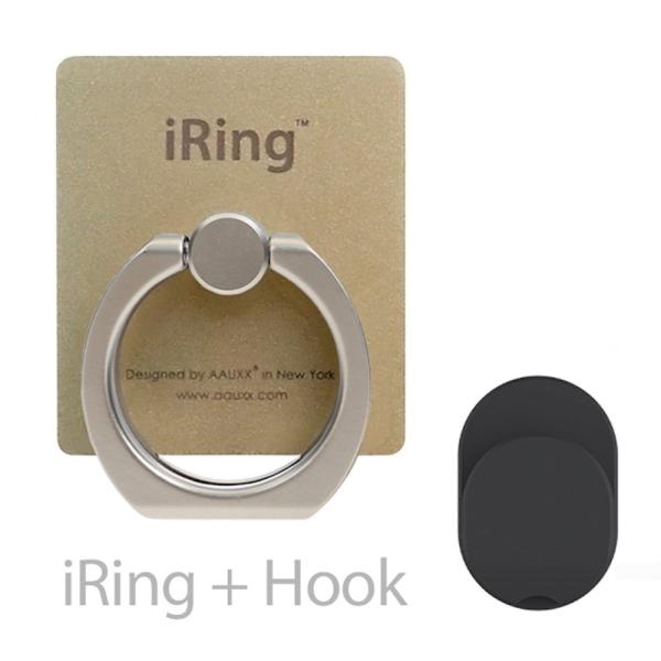 AAUXX スマホリングとフックセット『iRing Hook Premium』(ゴールド) UMS-...