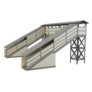 さんけい 1/ 87 跨線橋 みにちゅあーとキット 情景シリーズ組立キット 