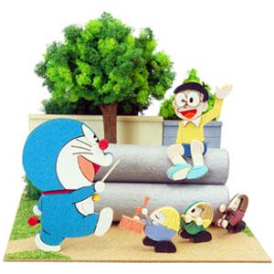 さんけい NONスケール みにちゅあーとキット ドラえもんminiシリーズ ムードもりあげ楽団組立キット 返品種別B