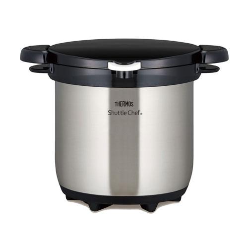 サーモス (IH対応)真空保温調理器 20cm 4.5L クリアステンレス THERMOS シャトル...