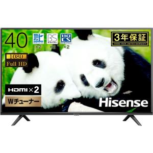 (標準設置無料 設置Aエリアのみ) ハイセンス 40型 フルハイビジョンLED液晶テレビ (別売USB HDD録画対応) Hisense 40H38E 返品種別A
