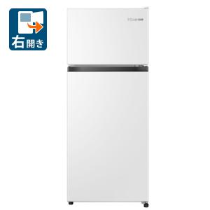 (標準設置料込) ハイセンス 124L 2ドア冷蔵庫(直冷式)ホワイト(右開き) Hisense H...