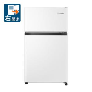 (標準設置料込) ハイセンス 87L 2ドア冷蔵庫(直冷式)ホワイト(右開き) Hisense HR-B91HW 一人暮らし 返品種別A｜joshin