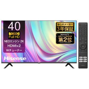 (標準設置無料 設置Aエリアのみ) ハイセンス 40型 フルハイビジョンLED液晶テレビ (別売USB HDD録画対応) Hisense 40E30K 返品種別A