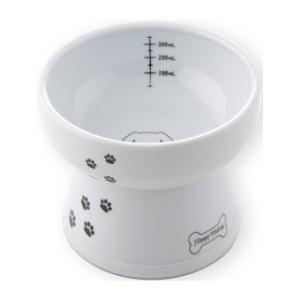 ハッピーダイニング 脚付ウォーターボウル 犬柄・犬用 シリコン付き 猫壱 返品種別B