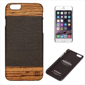 Man＆Wood iPhone6s/ 6用 天然木ケース ブラックフレーム(Cacao) I4490I6 返品種別A｜joshin