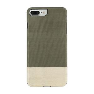 Man＆Wood iPhone 8 Plus/ 7 Plus用 天然木ケース Einstein ブラックフレーム I8085I7P