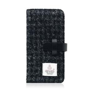 SLG Design iPhone SE3/ SE2/ 8/ 7用 手帳型ケース Harris Tweed Diary(ブラック) SD8117I7 返品種別A｜joshin