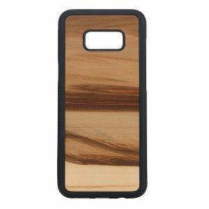 Man＆Wood Galaxy S8+(SC-03J/ SCV35)用 天然木ケース Cappuccino Man＆Wood Cappuccino (カプチーノ) I9753S8P 