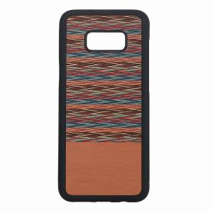 Man＆Wood Galaxy S8+(SC-03J/ SCV35)用 天然木ケース Browny Check Man＆Wood Browny Check (ブラウニーチェック) I9756S8P 