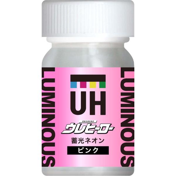 斎藤塗料 ウレヒーロー 蓄光ネオンピンク (15ml)塗料 返品種別B
