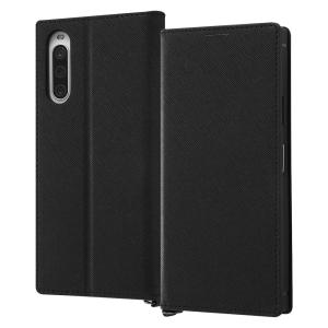 イングレム Xperia 10 IV用 耐衝撃 手帳型レザーケース KAKU Durable IN-RXP10M4TBC9/ BB
