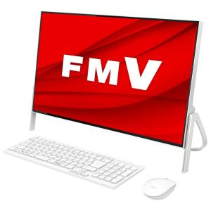 富士通 FMV ESPRIMO FH52/ E1 - 23.8型デスクトップパソコン [Celeron/ メモリ 4GB/ SSD 512GB/ DVDドライブ]Office Personal 2019 FMVF52E1W 返品種別A