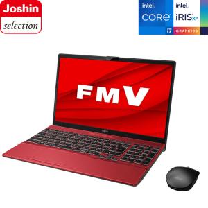 富士通 15.6型ノートパソコン FMV LIFEBOOK AH53/ F3 - ガーネットレッド (Core i7/  8GB/  1TB SSD/  BDドライブ/  Officeあり) FMVA53F3RZ 返品種別A