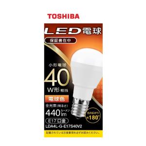 東芝 LED電球 小形電球形 440lm(電球色相当) LDA4L-G-E17S40V2 返品種別A｜joshin