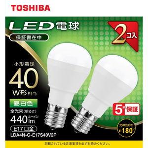 TOSHIBA LED電球 口金E17 ミニクリプトン形 調光非対応 全光束