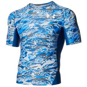 アンダーアーマー アイソチル コンプレッション ショートスリーブシャツ プリント) メンズ 1371892-458 UA-1371892-458-LG