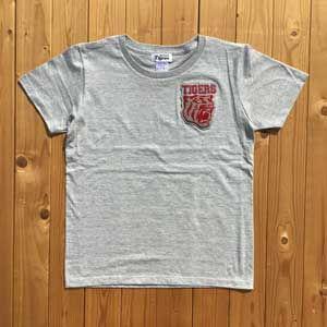 VMC 阪神タイガース承認 虎相楽刺繍Tシャツ(杢グレー・レディース・サイズ：S) 返品種別A