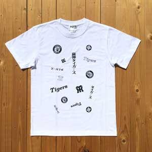 VMC 阪神タイガース承認 MixロゴTシャツ(ホワイト・メンズ・サイズ：M) 返品種別A