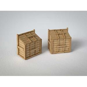 梅桜堂 (HO) AC-010-80C ペーパーキット 木製ゴミ箱(2セット入り)