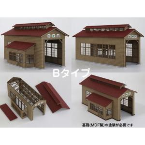梅桜堂 ST-032-80C 木造単線機関庫 Bタイプ(1/ 80スケール) 返品種別B