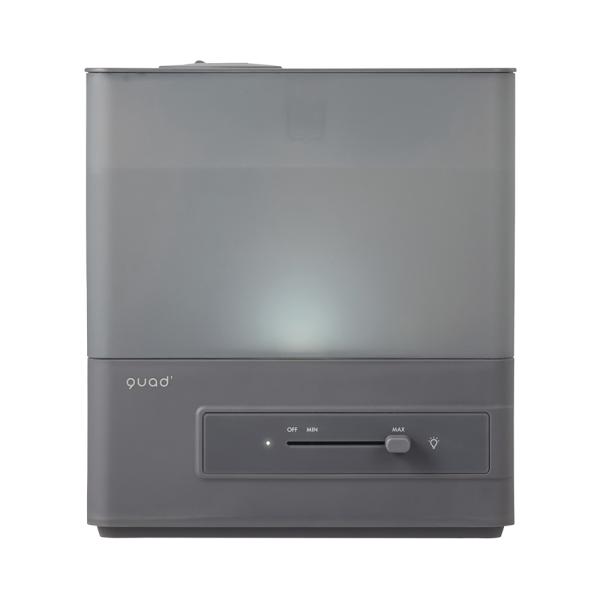 クワッズ 超音波式加湿器(木造4畳まで/ プレハブ洋室7畳まで グレー) 上部給水式 超音波加湿器 ...