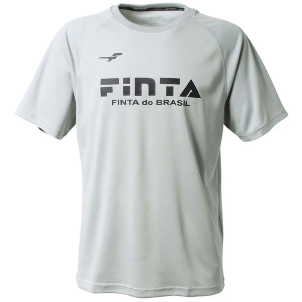 FINTA(フィンタ) ベーシックロゴTシャツ(グレー・サイズ：O) 返品種別A