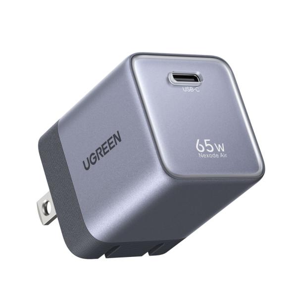 UGREEN｜ユーグリーン 急速充電器 Nexode Air(65W USB-C1ポート スペースグ...