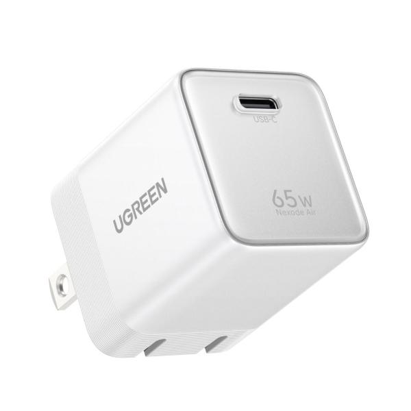 UGREEN｜ユーグリーン 急速充電器 Nexode Air(65W USB-C1ポート シルバーホ...