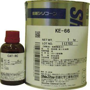 信越化学工業 シーリング 一般工業用 2液タイプ 1Kg 工業用シーリング剤 KE66 返品種別B｜joshin