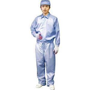 ブラストン ジャケット(衿付)Mサイズ(ブルー) クリーンルーム用ウェア