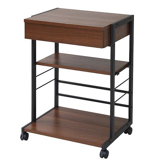 JK-PLAN(ジェイケイ・プラン) 2WAYパソコンデスク複合機ラック(ブラウン) KKS-001...