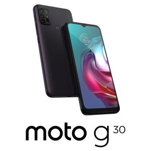 Motorola(モトローラ) moto g30 - ダークパール 6.5インチ SIMフリースマートフォン (4GB/ 128GB) PAML0010JP(G30-PE) 返品種別B
