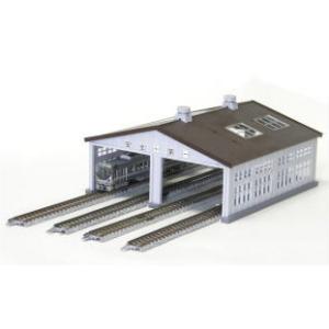 津川洋行 Nスケール 13433 木造機関庫 (単線用) 組立キット