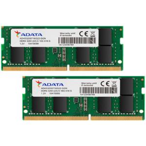 ADATA PC4-25600 (DDR4-3200)260pin SODIMM 16GB(8GB×2枚) AD4S32008G22-DTGN 返品種別B｜joshin