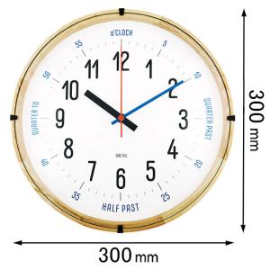 エルコミューン 掛け時計EL COMMUN /  BAUHAUS Fonts Wall Clock 78-493670