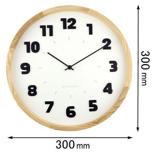 エルコミューン 掛け時計EL COMMUN /  BAUHAUS Fonts Wall Clock 78-493687