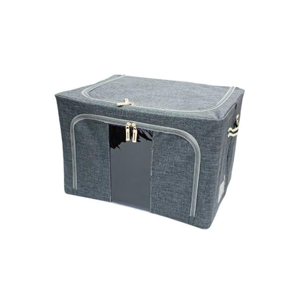 アンファンス スタッキング窓付き収納ボックス(グレー)66L EN FANCE EF-SR32GY ...