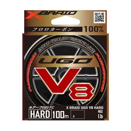 X-BRAID エックスブレイド ユーゴV8 ハード 100m(3号/ 12lb) 返品種別B