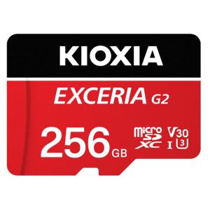 KIOXIA(キオクシア) (国内正規品)microSDXCメモリカード 256GB Class10 UHS-I EXCERIA G2 KMU-B256GR 返品種別B｜joshin