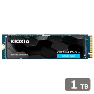 KIOXIA 内蔵SSD KIOXIA EXCERIA PLUS G3 NVMe Gen4x4 1TB M.2 2280 読み込み5000MB/ s 書き込み3900MB/ s BiCS FLASH TLC SSD-CK1.0N4PLG3N 返品種別B｜Joshin web