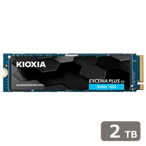 KIOXIA 内蔵SSD KIOXIA EXCERIA PLUS G3 NVMe Gen4x4 2TB M.2 2280(PCIe Gen4 x4)  3次元フラッシュメモリ「BiCS FLASH TLC」SSD-CK2.0N4PLG3N 返品種別B｜joshin