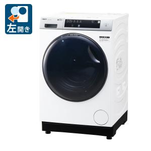 (標準設置無料 設置Aエリアのみ) アクア 12.0kg ドラム式洗濯乾燥機(左開き)ホワイト AQUA まっ直ぐドラム2.0 AQW-D12P-L-W 返品種別A｜joshin