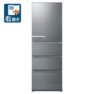 (標準設置料込) アクア 430L 4ドア冷蔵庫(チタニウムシルバー)(右開き) AQUA Delie AQR-V43P-S 返品種別A｜joshin